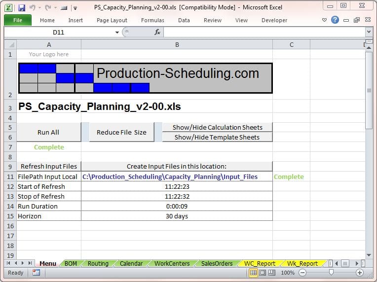 Detail Manpower Capacity Planning Excel Template Nomer 32