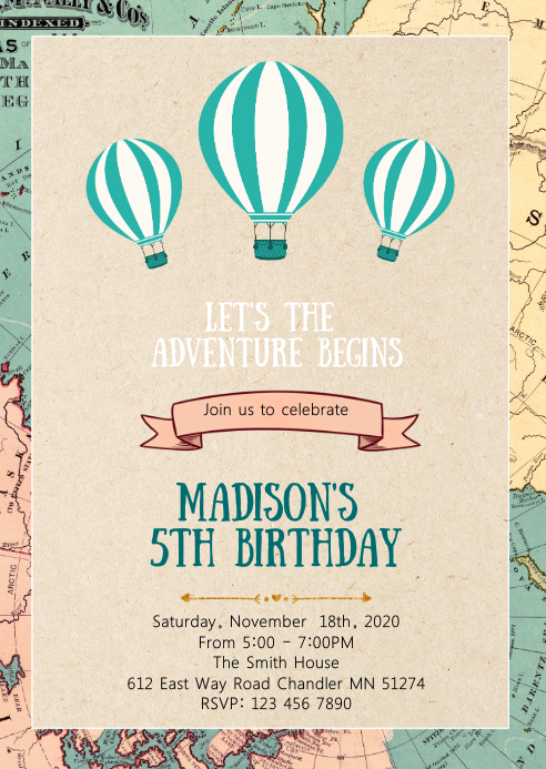 Detail Map Invitation Template Nomer 45