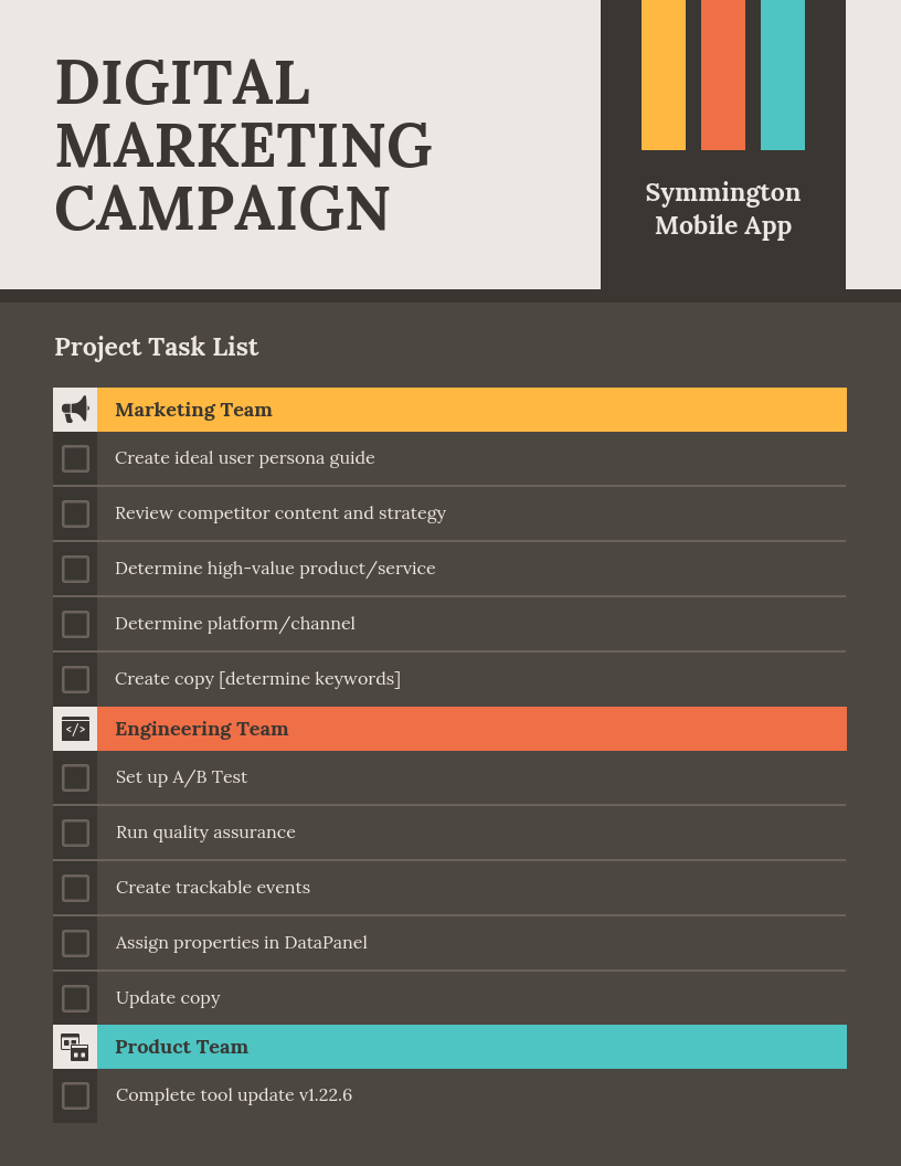 Detail Marketing Checklist Template Nomer 5