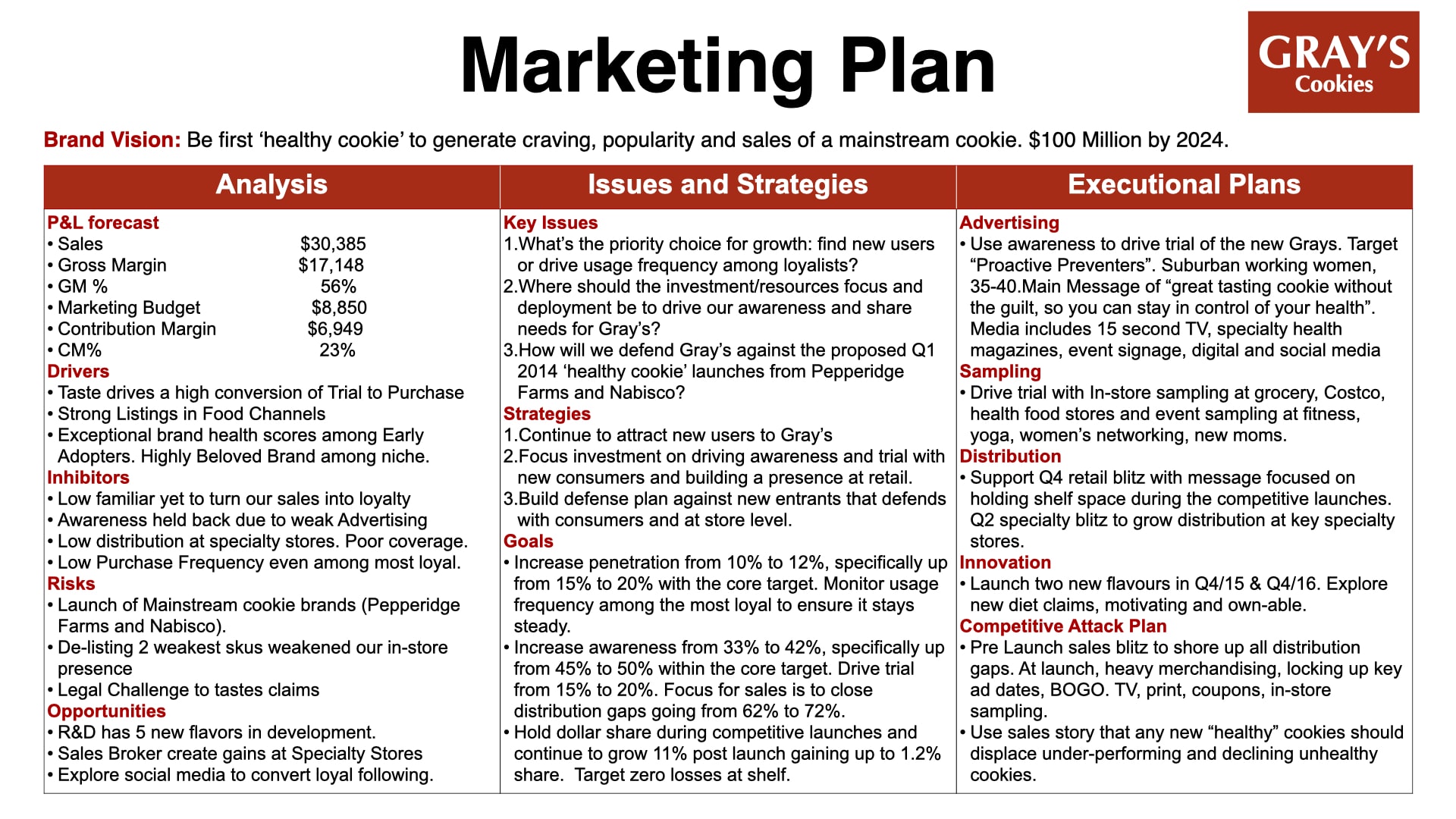 Detail Marketing Plan Template Nomer 32