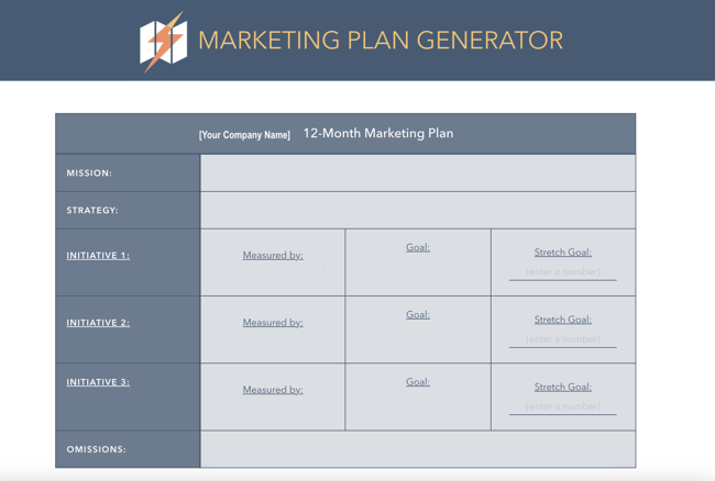 Detail Marketing Plan Template Nomer 51