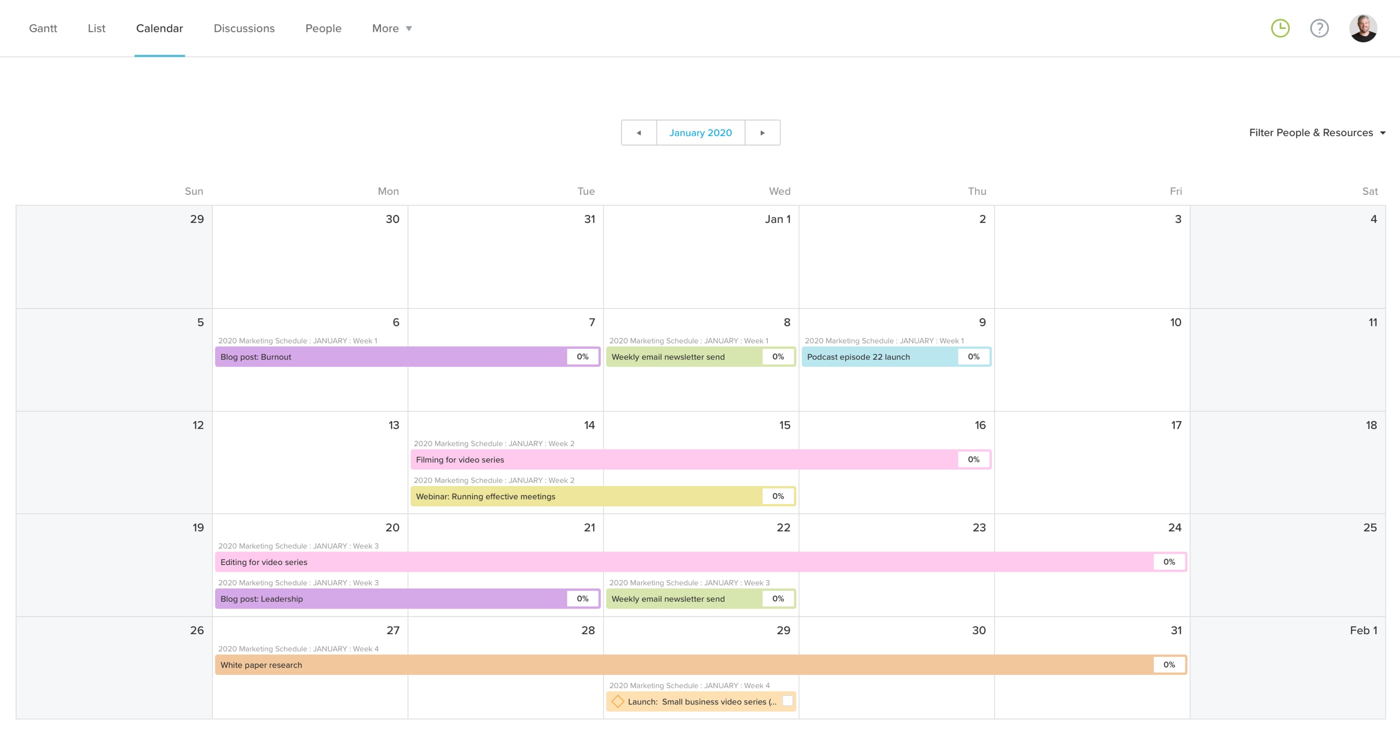 Detail Marketing Schedule Template Nomer 26