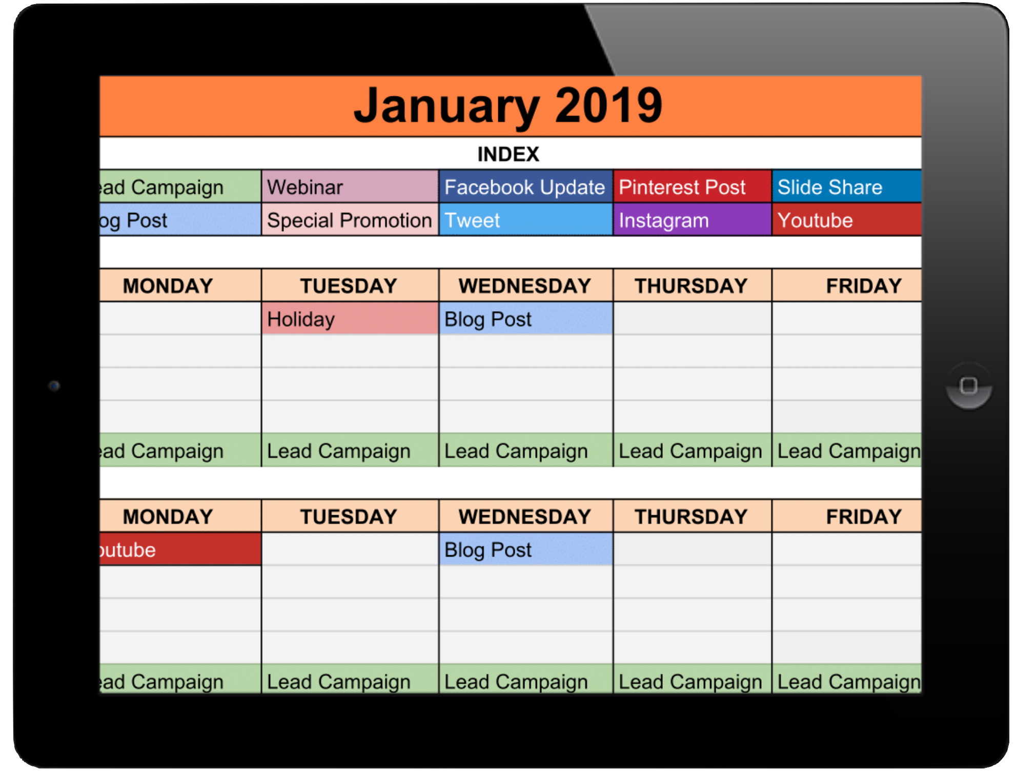 Detail Marketing Schedule Template Nomer 47