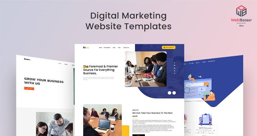 Detail Marketing Web Template Nomer 12