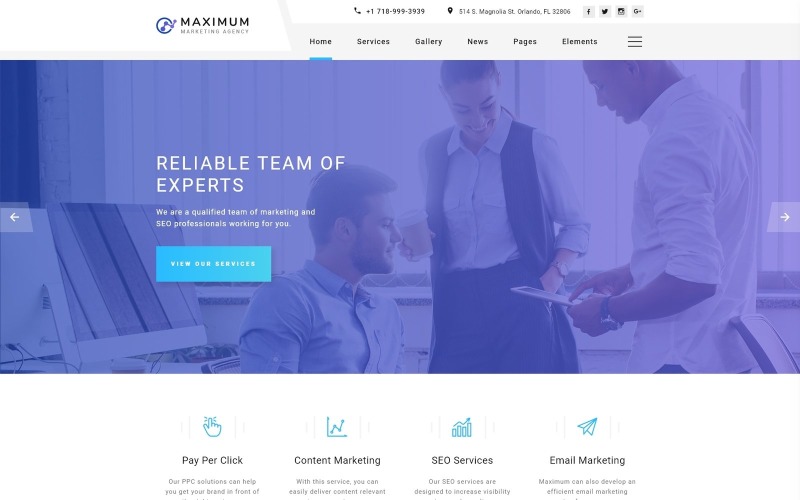 Detail Marketing Web Template Nomer 13