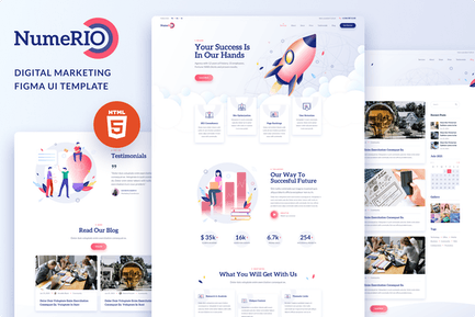 Detail Marketing Web Template Nomer 16