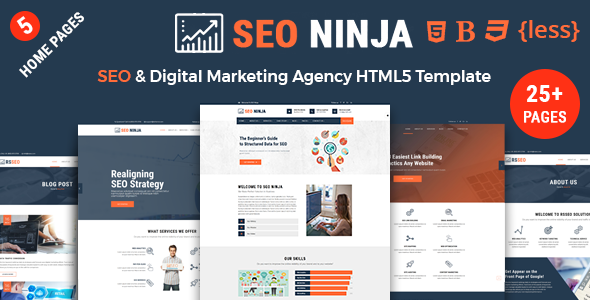 Detail Marketing Web Template Nomer 19
