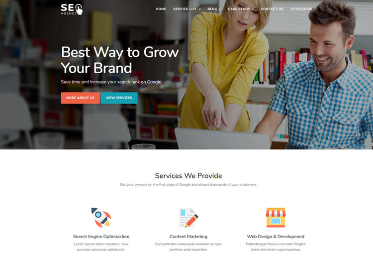 Detail Marketing Web Template Nomer 28