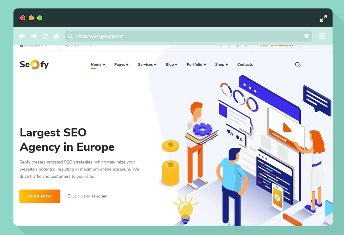 Detail Marketing Web Template Nomer 4