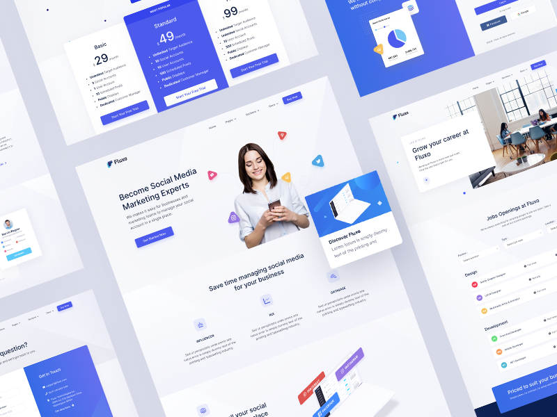 Detail Marketing Web Template Nomer 29