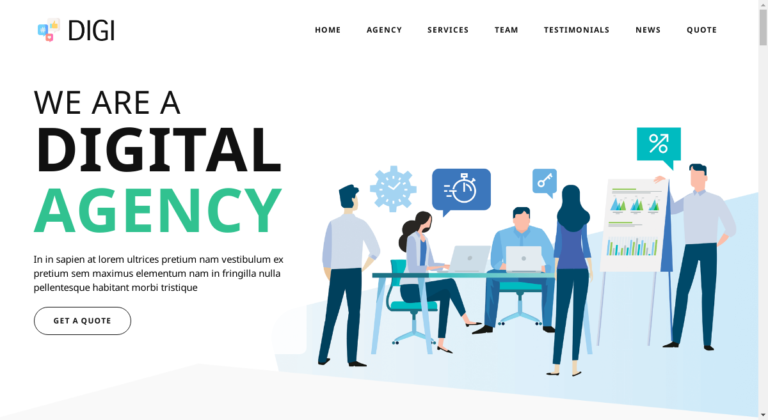 Detail Marketing Web Template Nomer 30