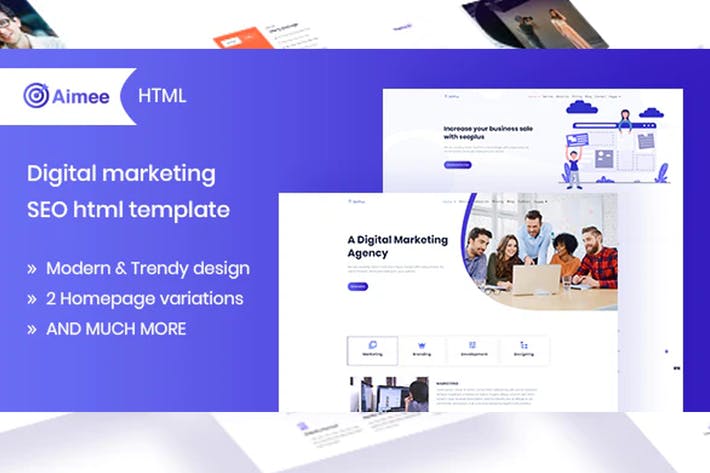 Detail Marketing Web Template Nomer 36