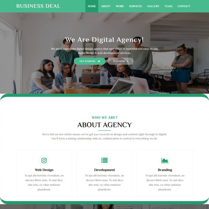 Detail Marketing Web Template Nomer 37