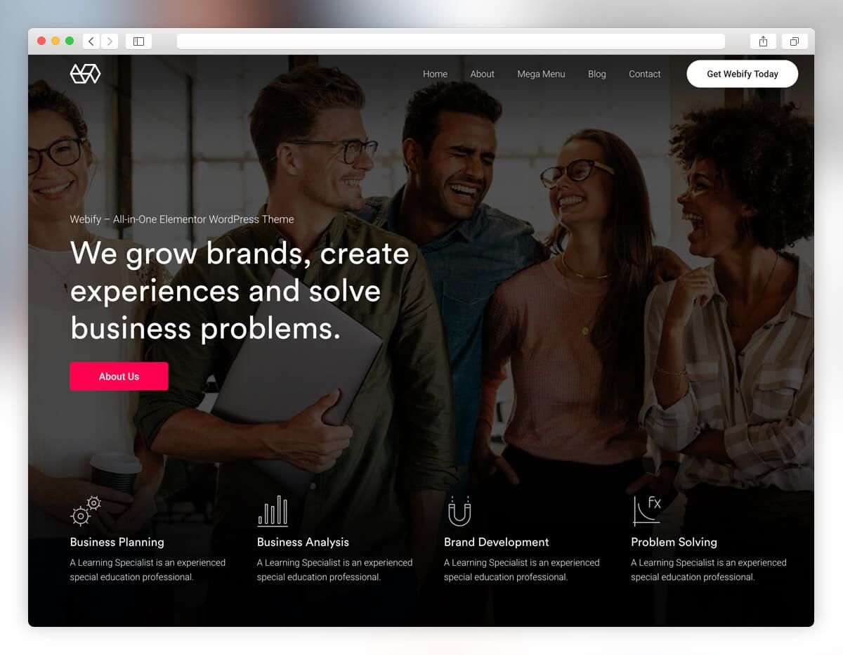 Detail Marketing Web Template Nomer 38