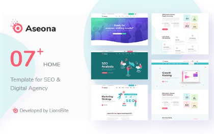 Detail Marketing Web Template Nomer 39