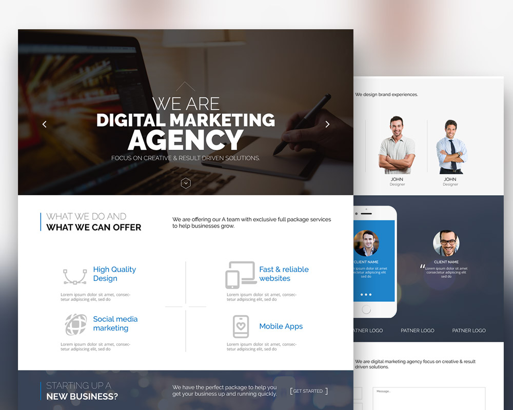 Detail Marketing Web Template Nomer 41