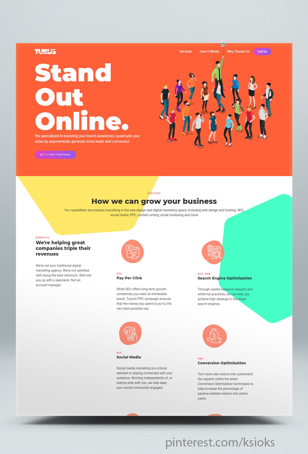 Detail Marketing Web Template Nomer 45