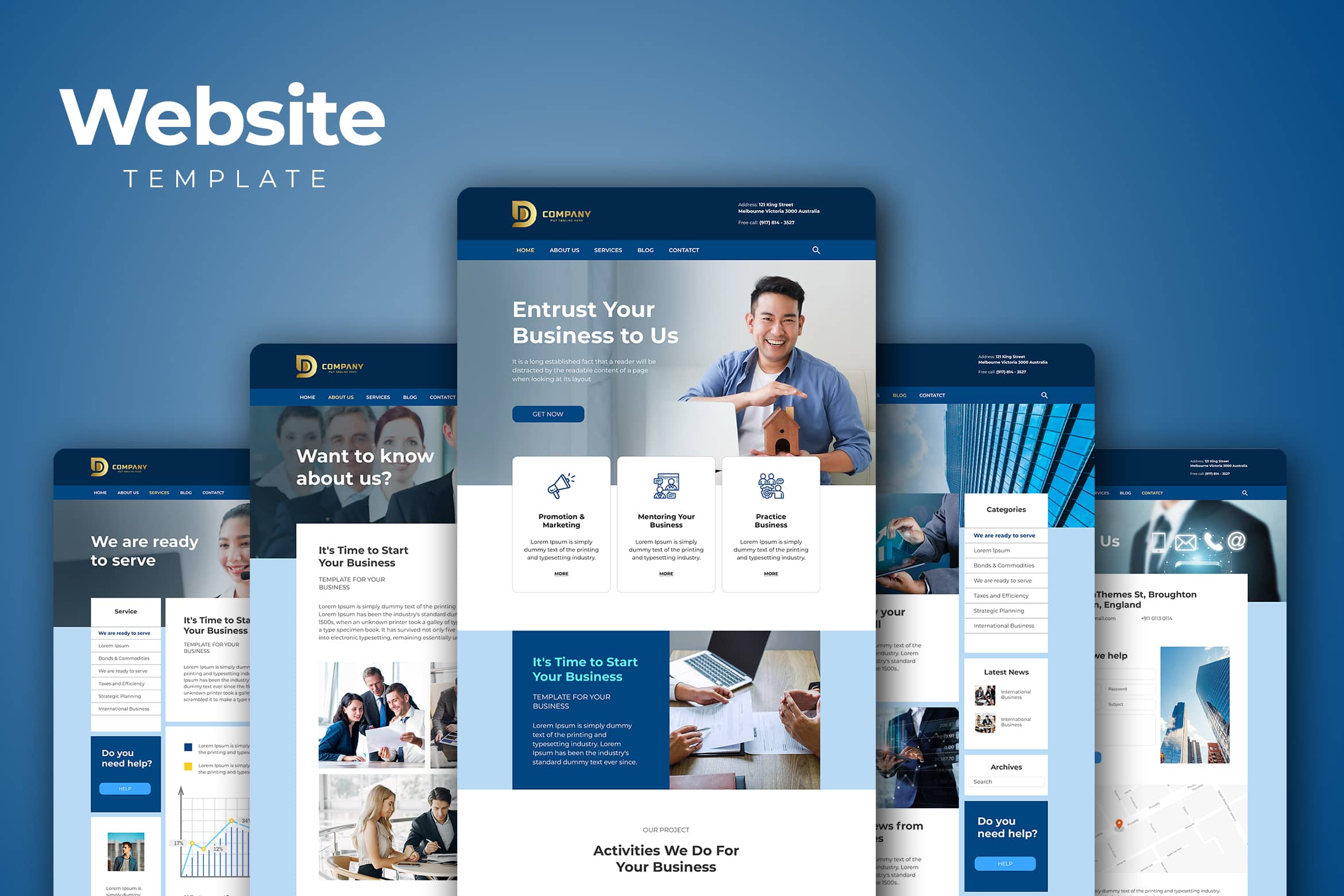 Detail Marketing Web Template Nomer 6
