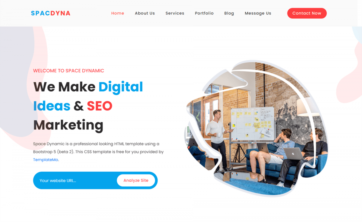Detail Marketing Web Template Nomer 48