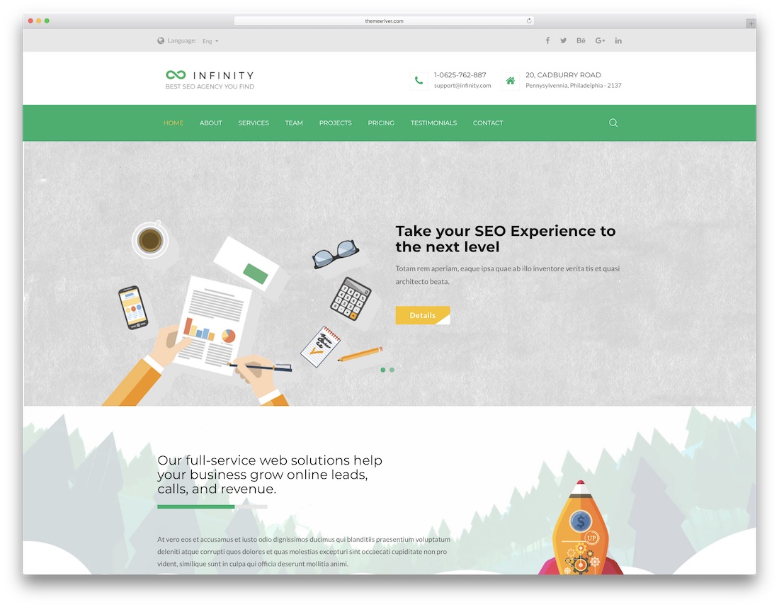 Detail Marketing Web Template Nomer 53