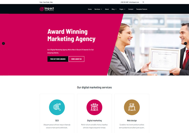 Detail Marketing Web Template Nomer 57