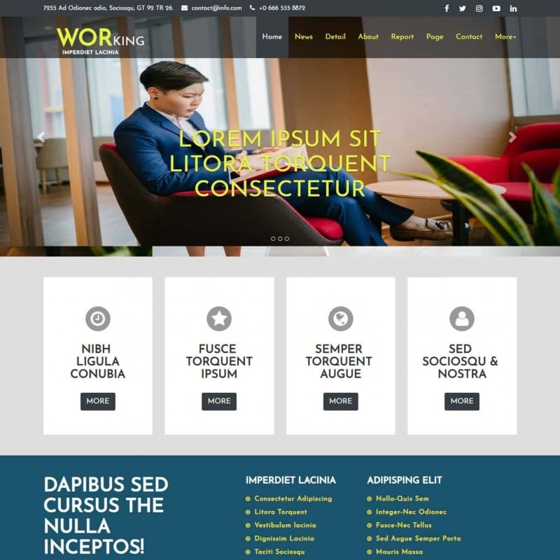 Detail Marketing Web Template Nomer 7