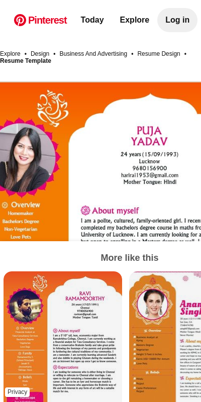 Detail Marriage Biodata Template Nomer 35