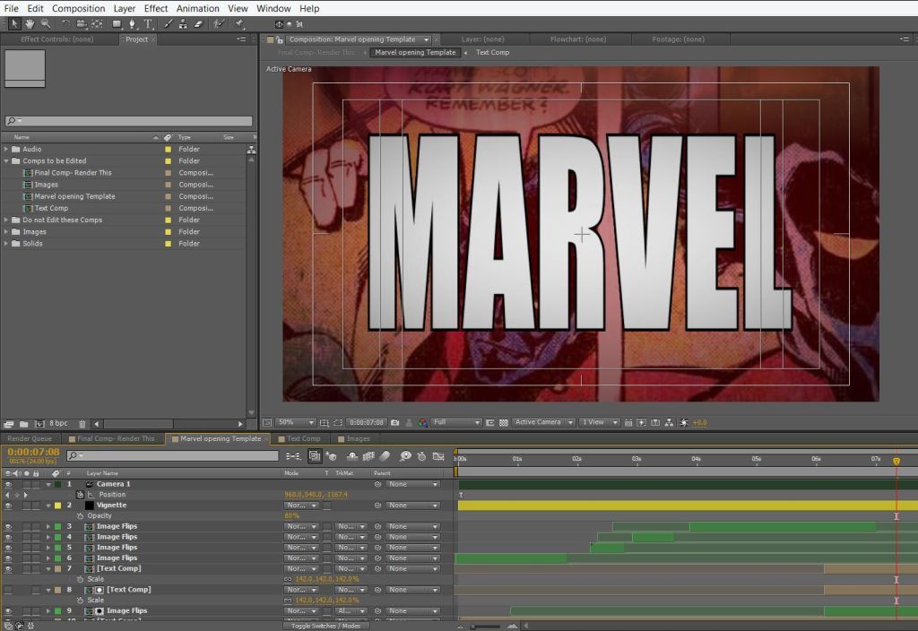 Detail Marvel Intro Template Premiere Pro Nomer 23