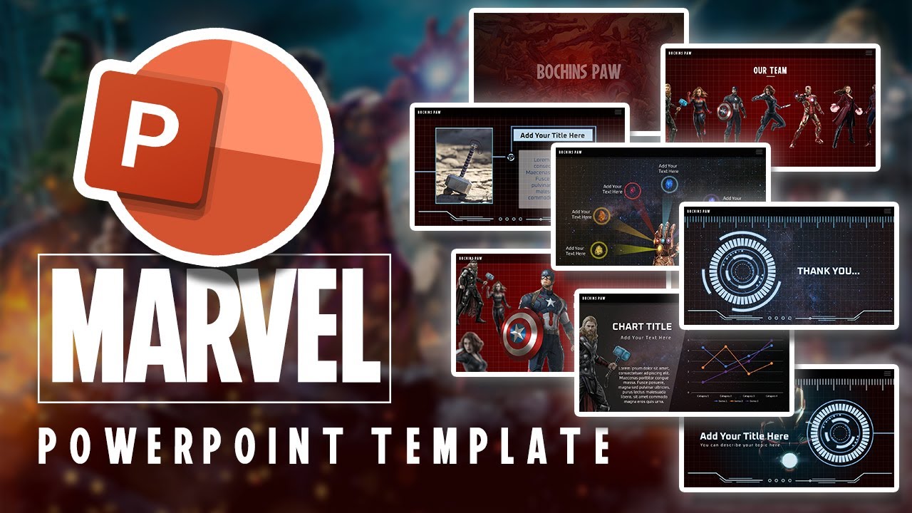 Marvel Template Powerpoint - KibrisPDR