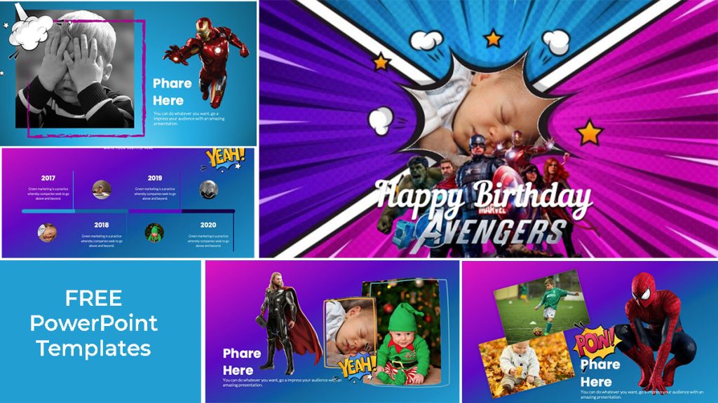 Detail Marvel Template Powerpoint Nomer 15