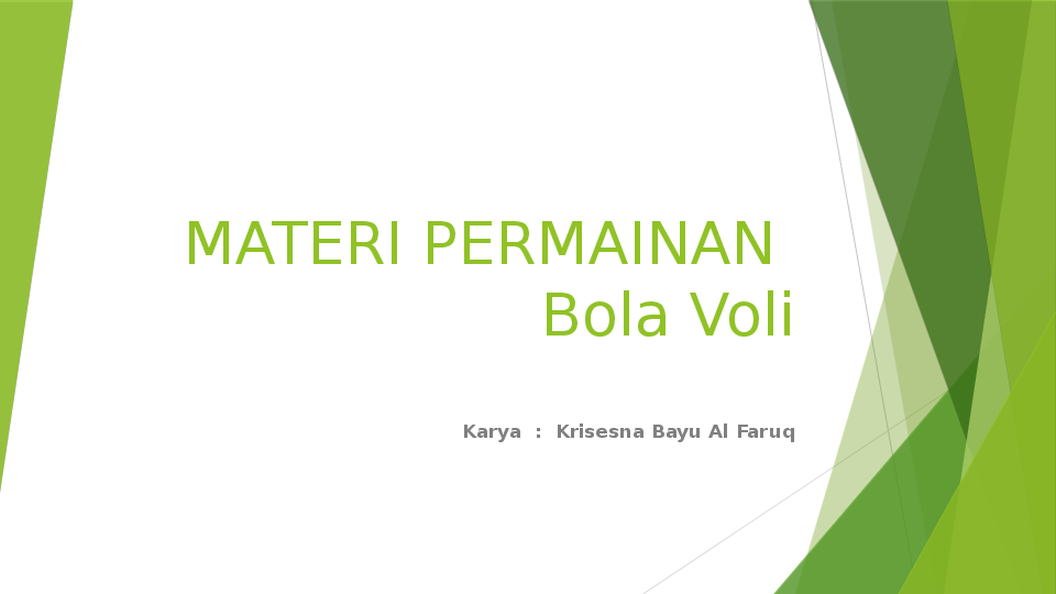 Detail Materi Bola Voli Powerpoint Gambar Gerak Nomer 2