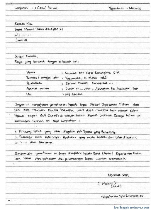 Detail Materi Surat Lamaran Pekerjaan Nomer 21