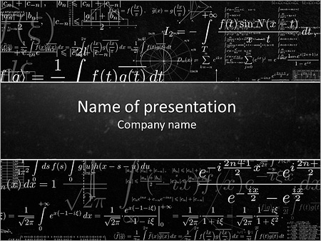 Detail Mathematics Ppt Template Nomer 42