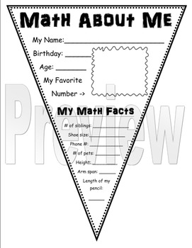Detail Maths About Me Template Nomer 3