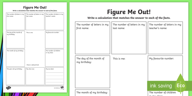 Detail Maths About Me Template Nomer 7