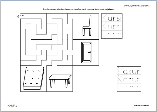 Detail Maze Mencari Rumah Nomer 20