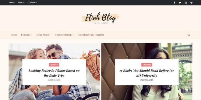 Detail Mblog Blogger Template Nomer 35