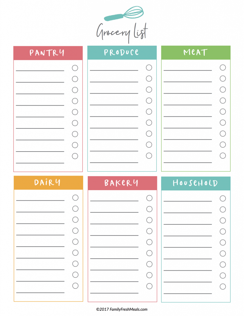 Detail Meal Plan Template Nomer 27