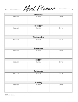Detail Meal Plan Template Nomer 7