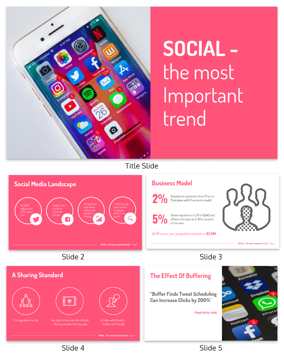Detail Media Deck Template Nomer 2