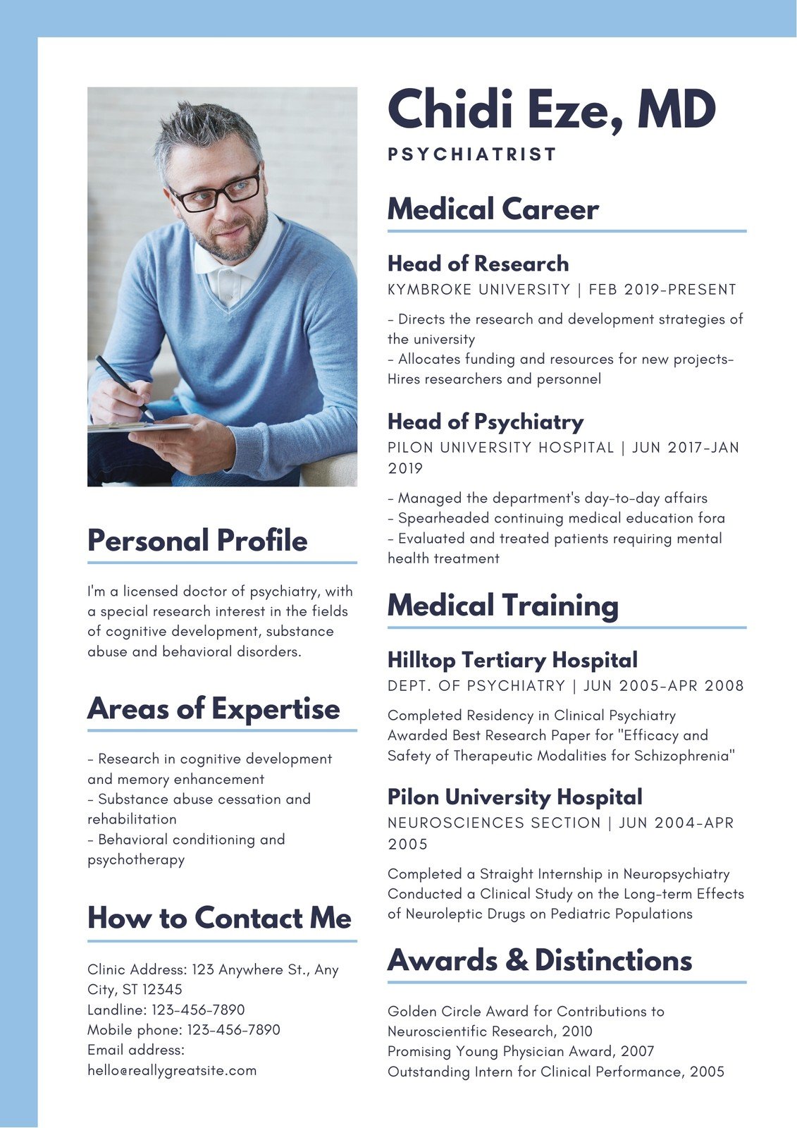 Detail Medical Cv Template Nomer 37