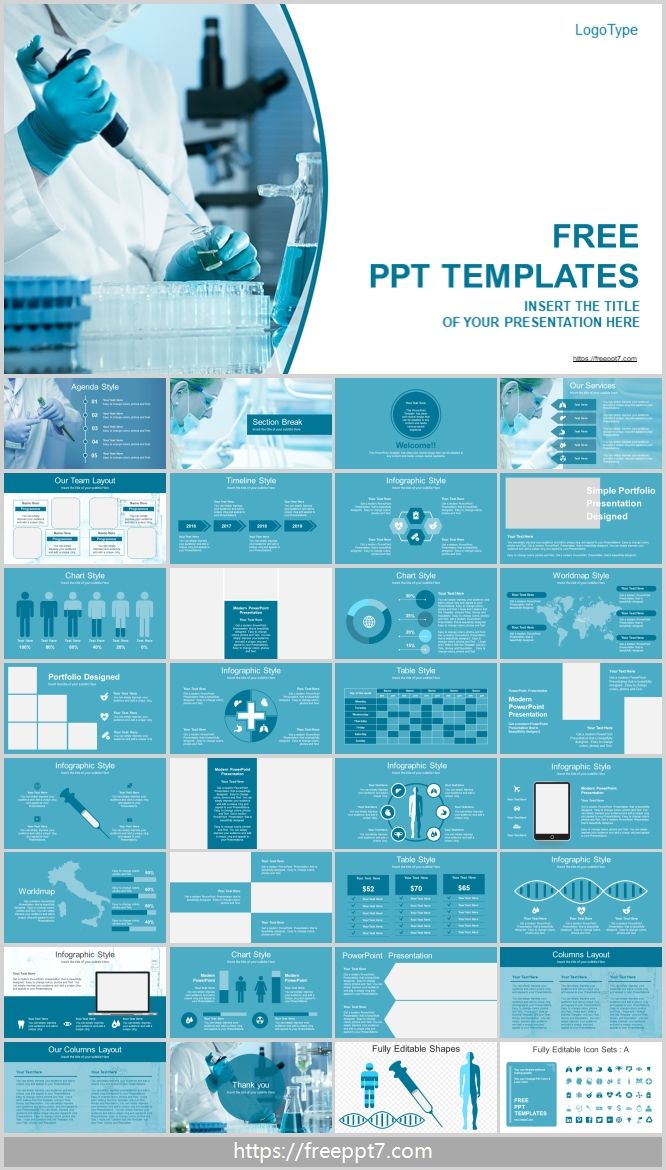 Detail Medical Development Powerpoint Template Nomer 17