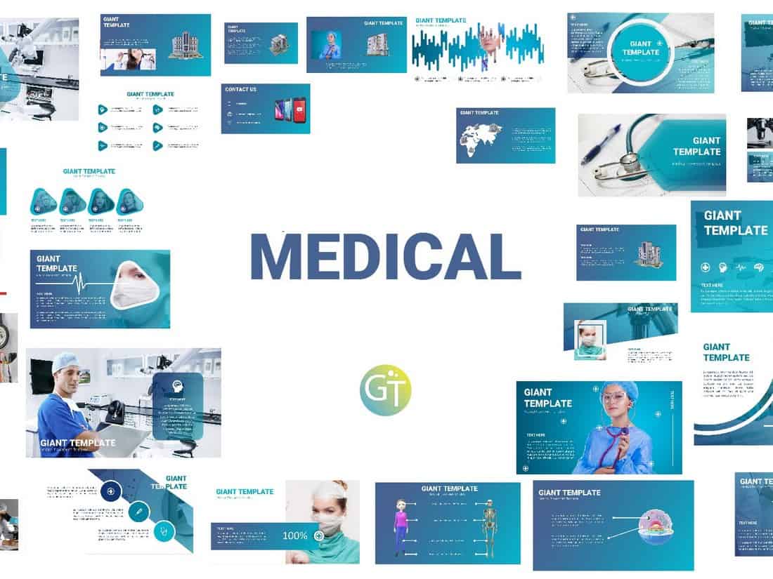 Detail Medical Development Powerpoint Template Nomer 28