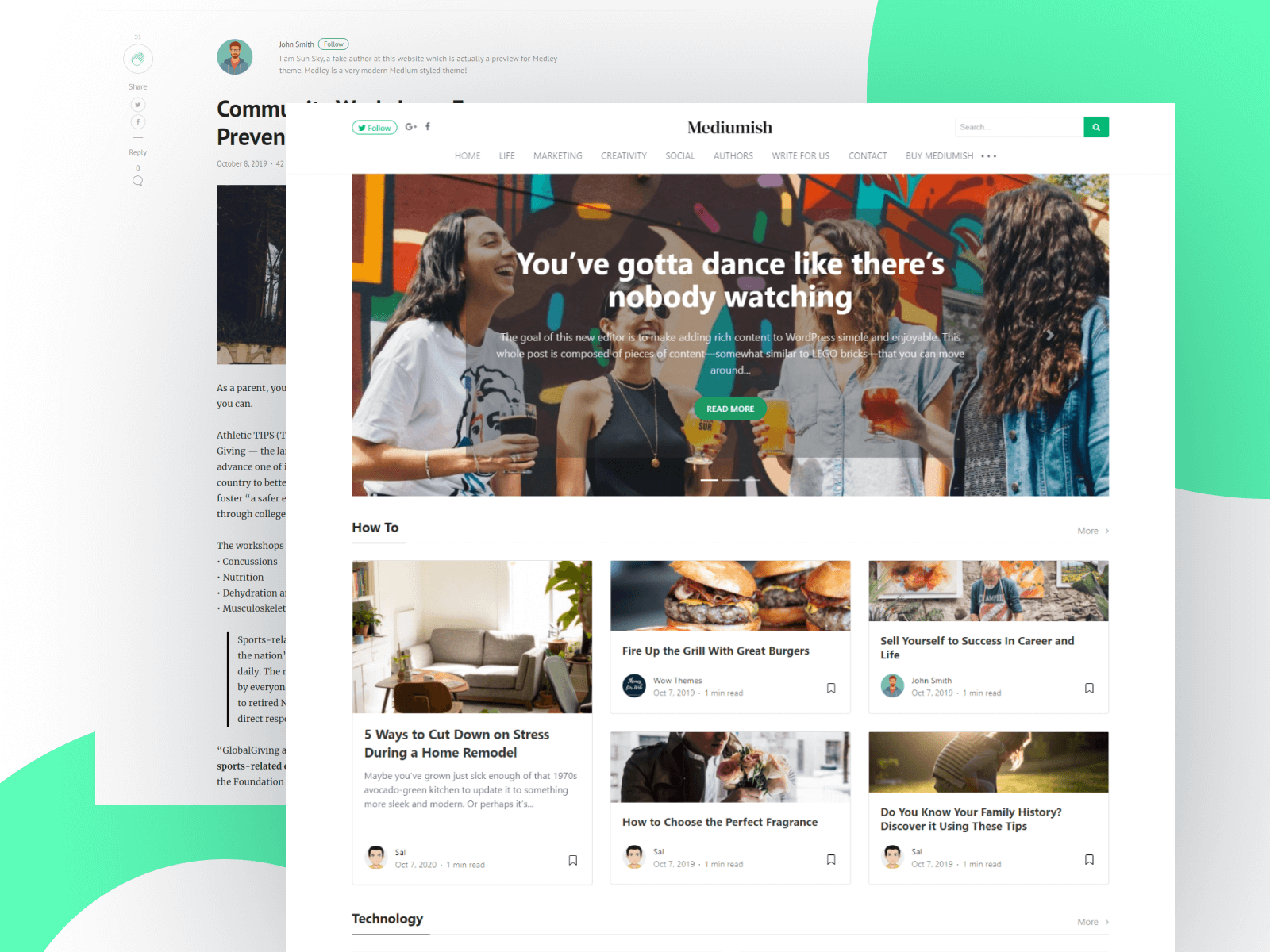 Detail Medium Wordpress Template Nomer 21