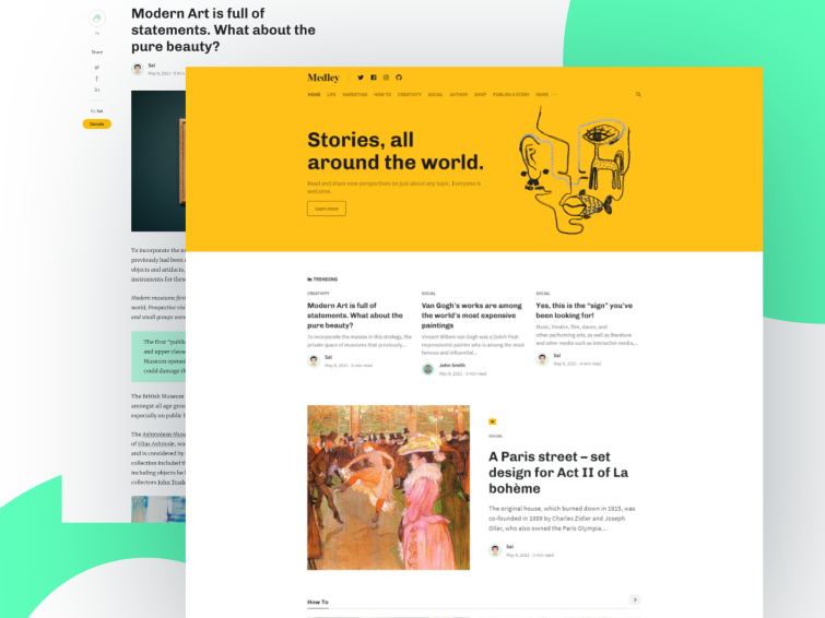 Detail Medium Wordpress Template Nomer 4