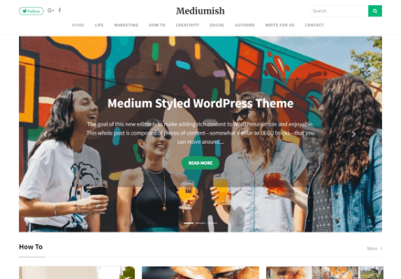 Detail Medium Wordpress Template Nomer 8