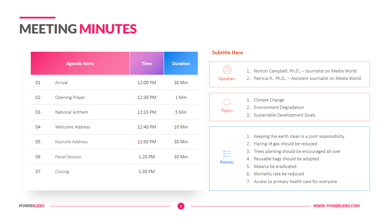 Detail Meeting Minutes Template Powerpoint Nomer 3