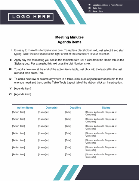 Detail Meeting Minutes Template Powerpoint Nomer 27