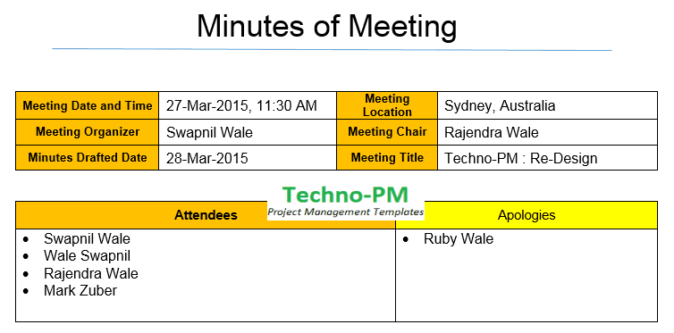 Detail Meeting Minutes Template Powerpoint Nomer 29