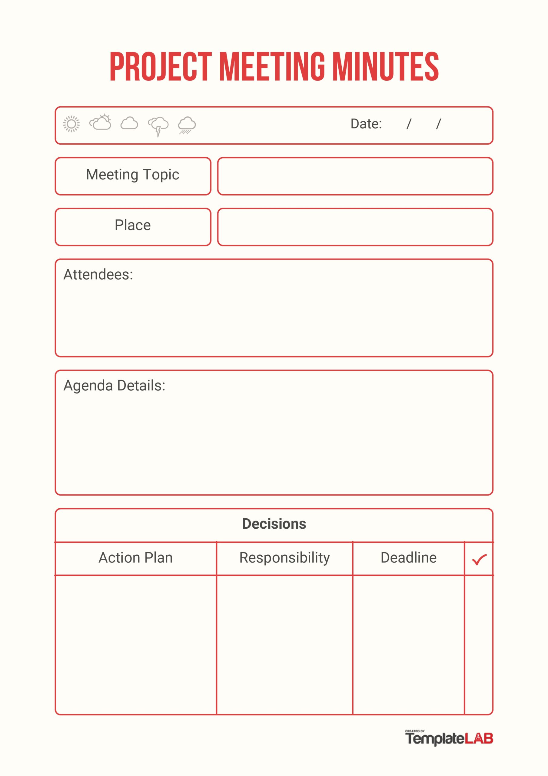 Detail Meeting Minutes Template Powerpoint Nomer 35